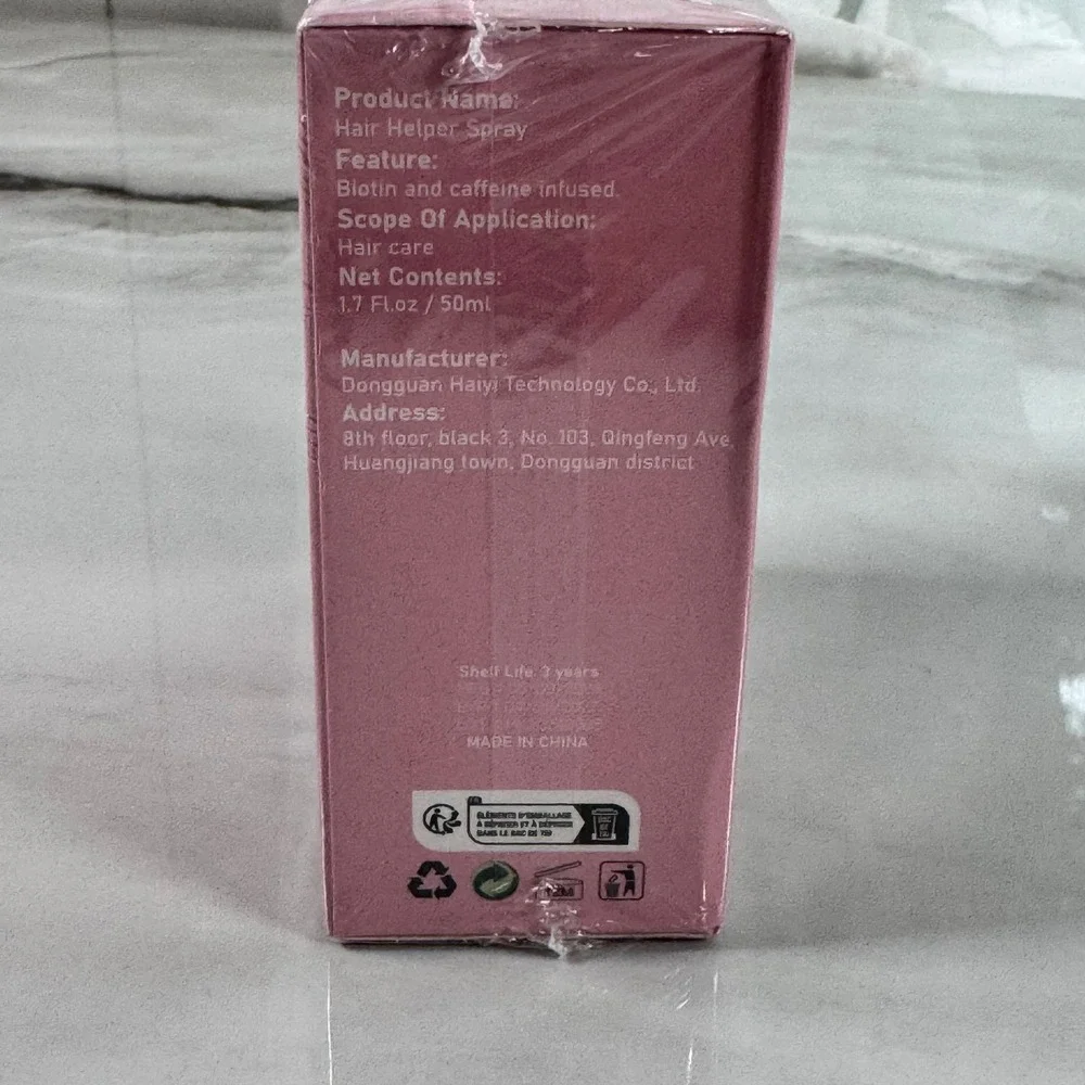 Hair Helper Spray Biotin Caffeine Infused Hair Regrowth 1.7 Fl Oz New